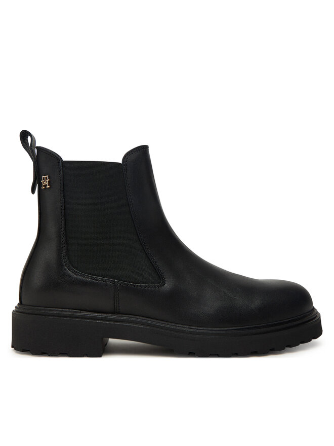 Tommy Hilfiger Klassische Stiefeletten Tommy Hilfiger Cleated FW0FW08766 Schwarz