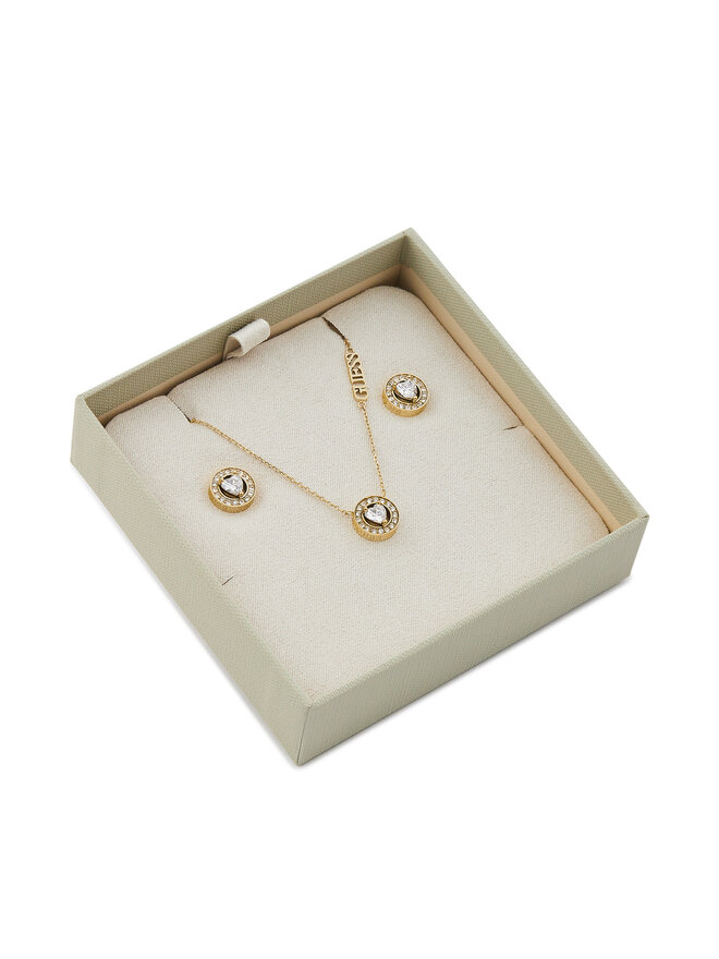 Guess Набір: ланцюжок і сережки Guess JUBS04 694JW Золотий