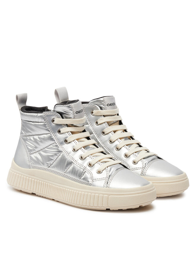 Geox Tenisice Geox J Laquinny Girl J46M3C 0LVNF C1007 S Srebrna