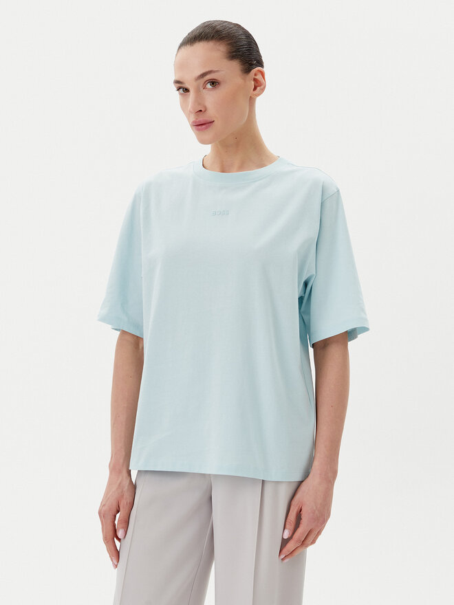 BOSS BOSS Футболка C_Enis 50523256 Бірюзовий Oversize