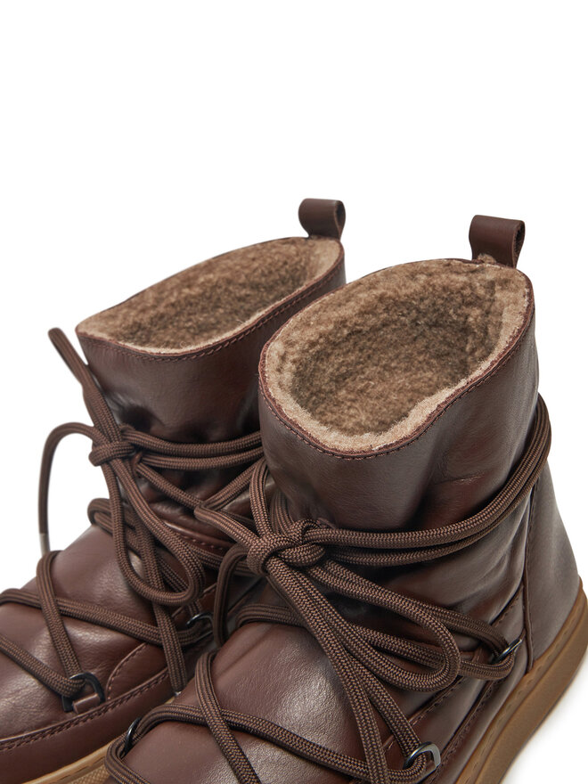 Inuikii Snehule Inuikii Full Leather 55102-087 Hnedá