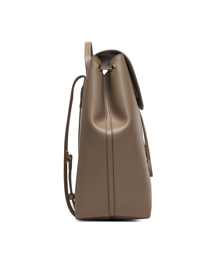 Calvin Klein Rucksack Calvin Klein Foil Logo Large Flap Backpack LV04F3505G Braun