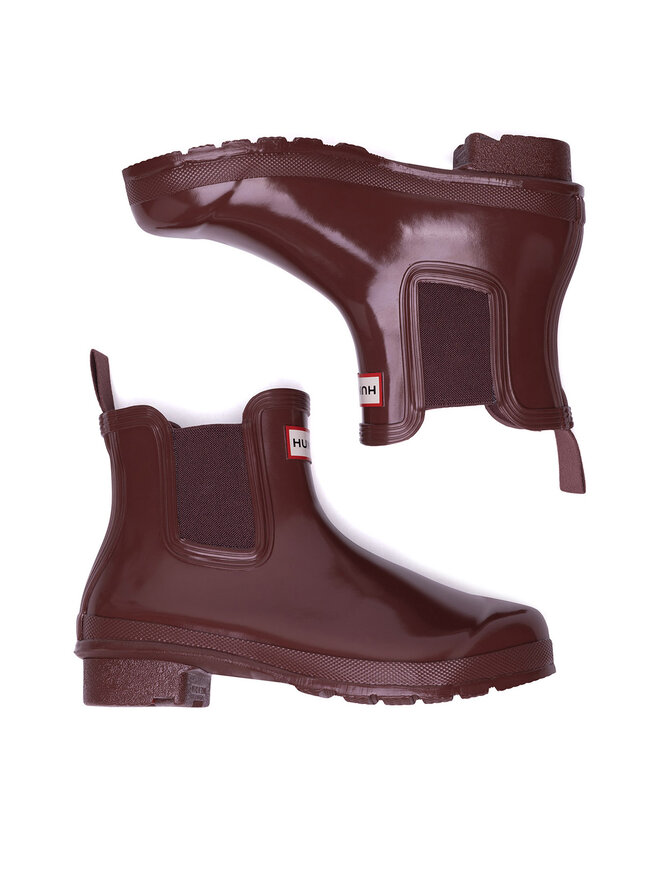 Hunter Gumijasti škornji Hunter WFS2078RGL Bordo rdeča