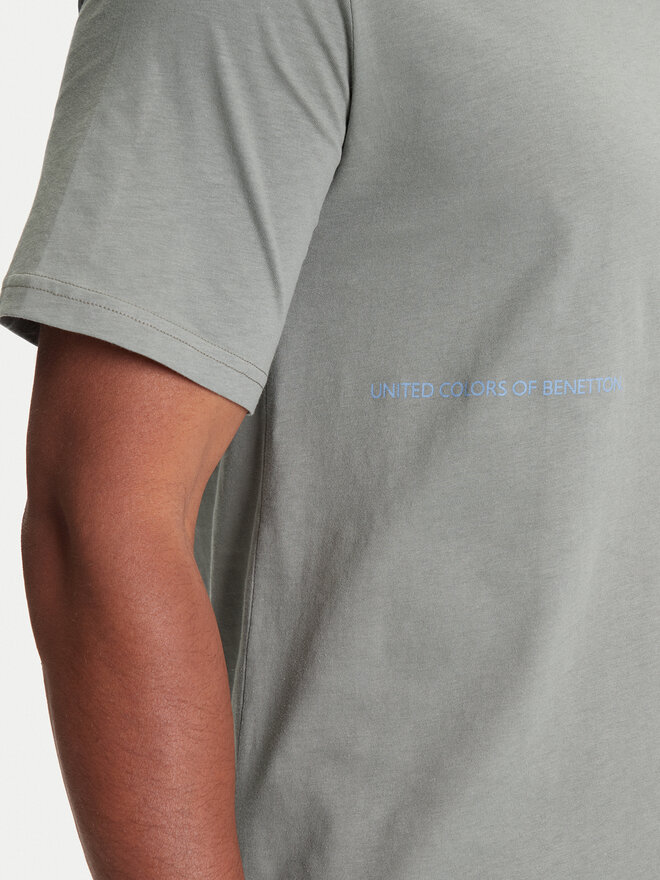 United Colors Of Benetton United Colors Of Benetton Футболка 30964M01W Сірий Regular Fit