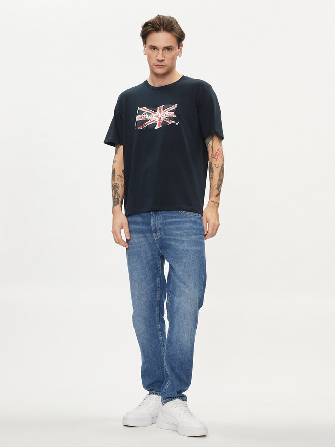 Pepe Jeans Pepe Jeans Póló Clag PM509384 Sötétkék Regular Fit