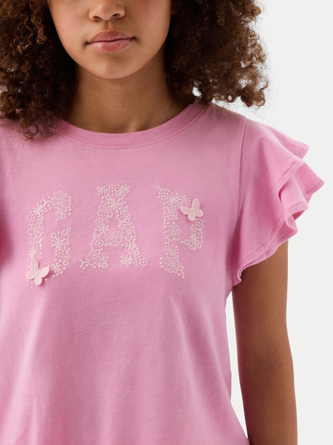 Gap Gap Marškinėliai 883254 Rožinė Regular Fit