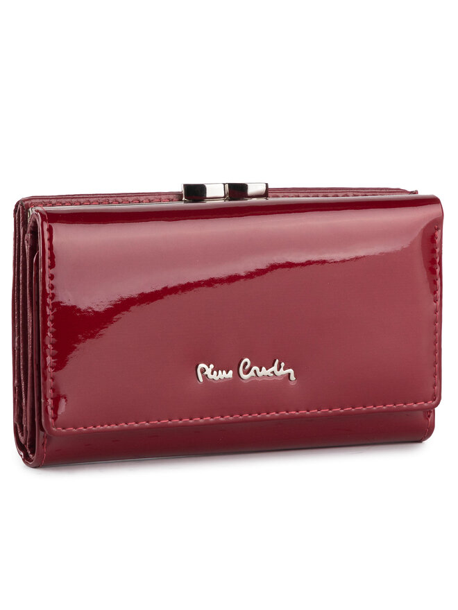 Pierre Cardin Cartera grande para mujer Pierre Cardin 05 LINE 108 Guinda/burdeos
