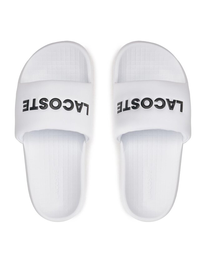 Lacoste Чехли Lacoste Serve Slide 1.0 747CFA0032 Бял