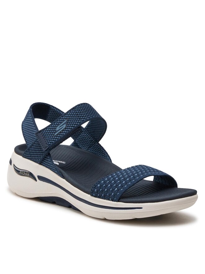 Skechers Szandál Skechers Go Walk Arch Fit Sandal-Polished 140264/NVY Sötétkék