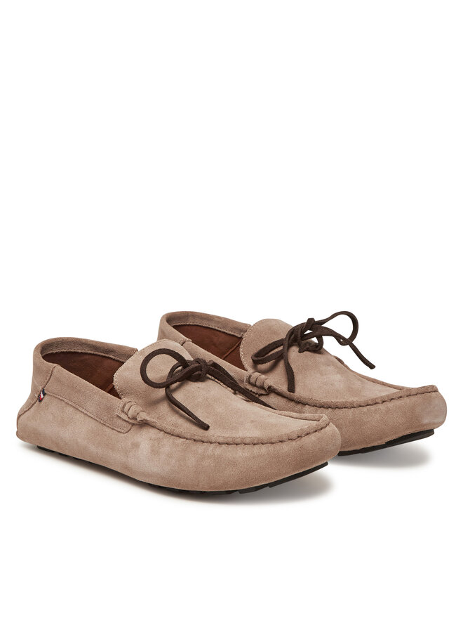 Tommy Hilfiger Мокасини Tommy Hilfiger Hilfiger Folded Suede Driver FM0FM05385 Бежов