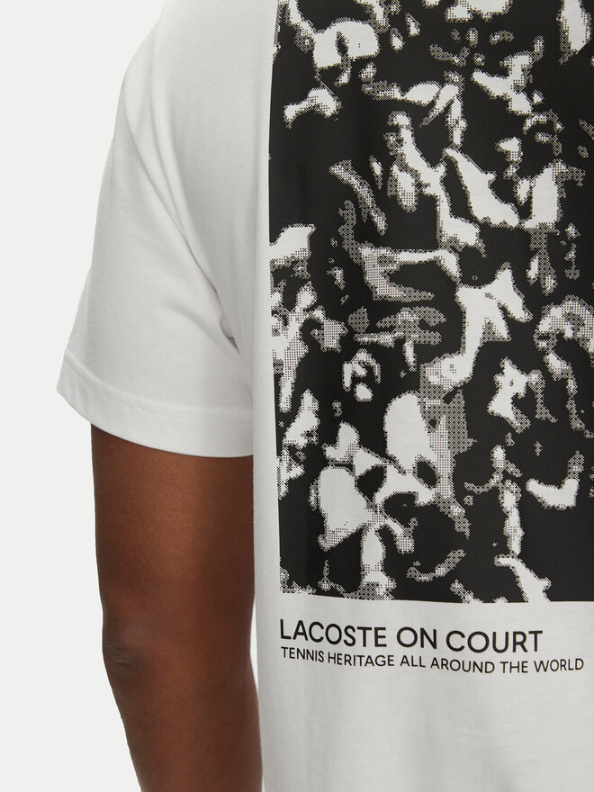 Lacoste Lacoste Marškinėliai TH9880 Balta Regular Fit