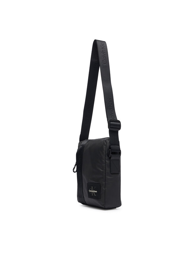 Calvin Klein Umhängetasche Calvin Klein Rubberized Reporter LV04D3480G Schwarz