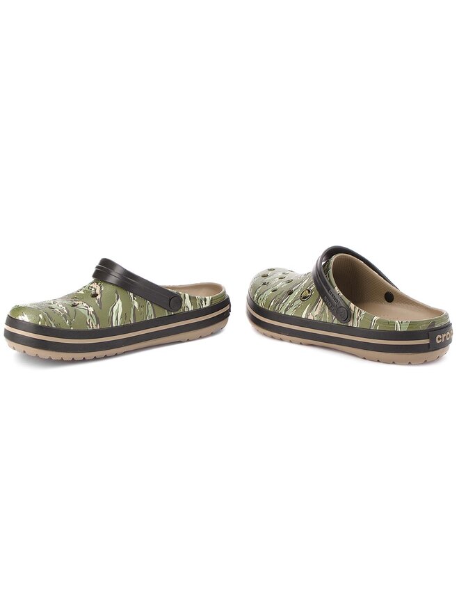 Mules sandales de bain Crocs Crockband Graphic Clog 204553 Vert chaussures