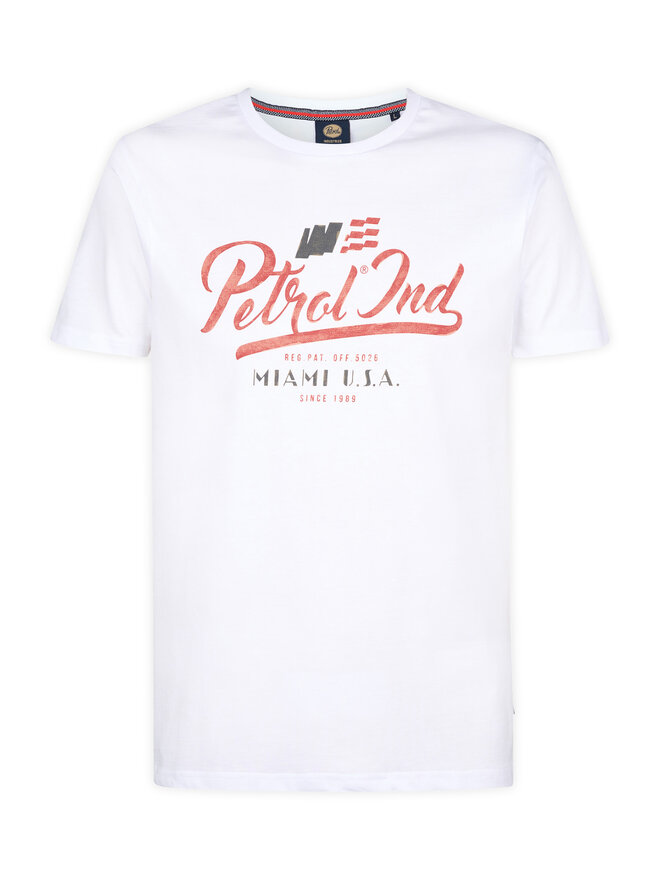 Petrol Industries Petrol Industries Camiseta M-1050-TSR600 Blanco Regular Fit