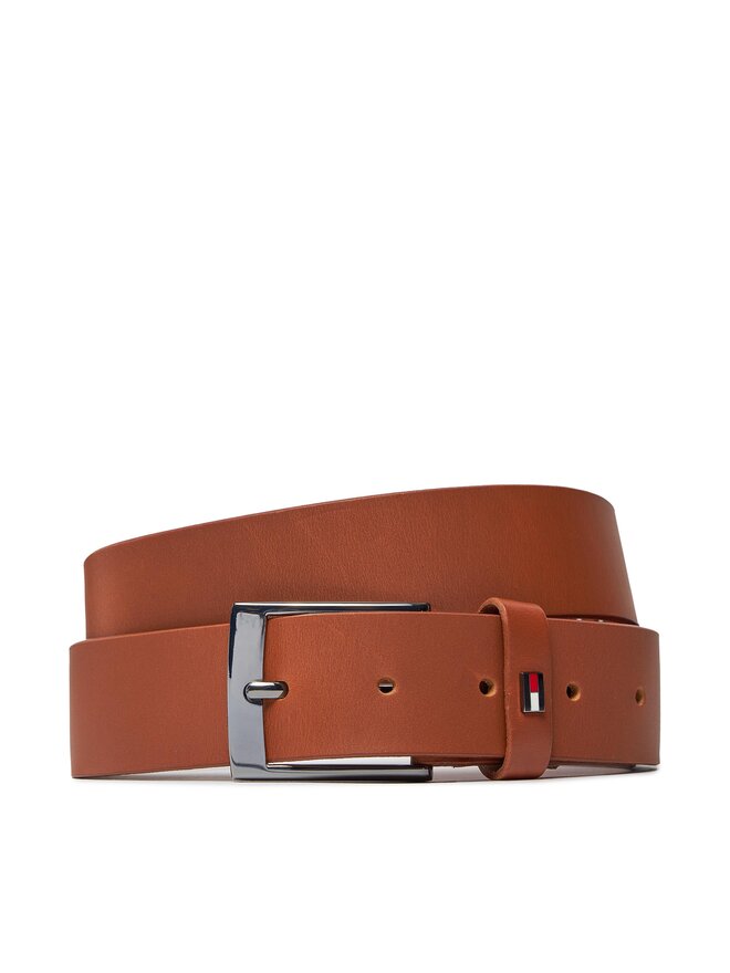 Tommy Hilfiger Cintura da uomo Tommy Hilfiger Adan Leather 3.5 AM0AM12052 Marrone
