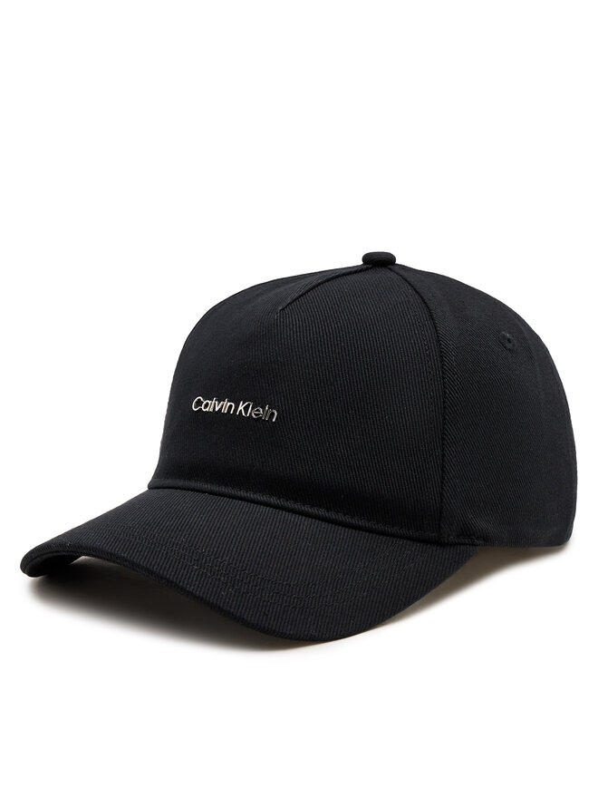 Calvin Klein Kepurė su snapeliu Calvin Klein Lettering K60K612764 Juoda