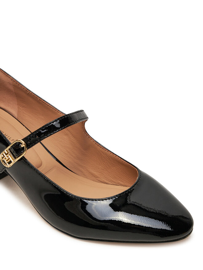 Tommy Hilfiger Décolleté Tommy Hilfiger Pump Double Strap Patent Leather FW0FW08566 Nero