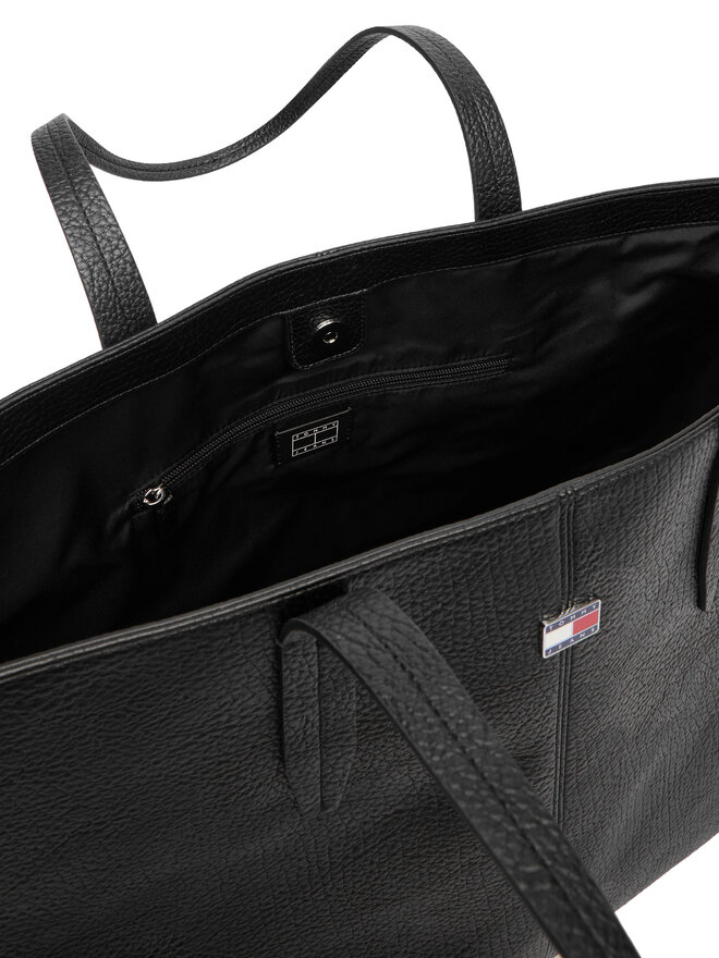 Tommy Jeans Handtasche Tommy Jeans Tjw Slouchy City Tote AW0AW18789 Schwarz