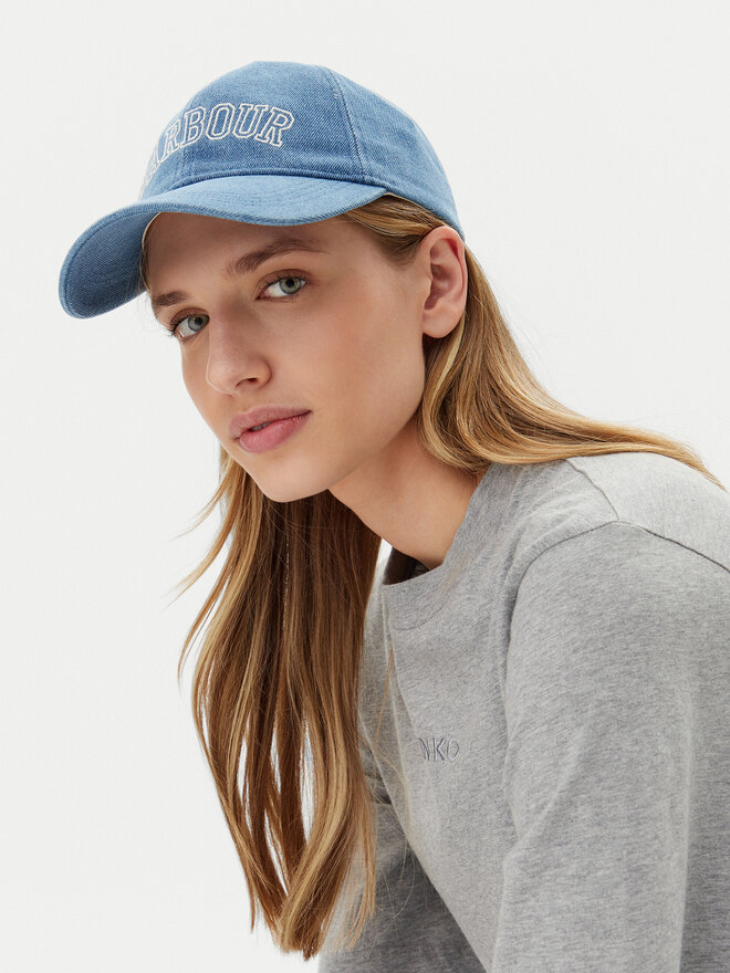 Barbour Czapka z daszkiem Barbour Emily Denim LHA0582BL31 Niebieski
