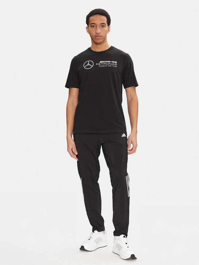 adidas adidas Marškinėliai Mercedes - AMG Petronas Formula One Team DNA Graphic JV5434 Juoda Regular Fit
