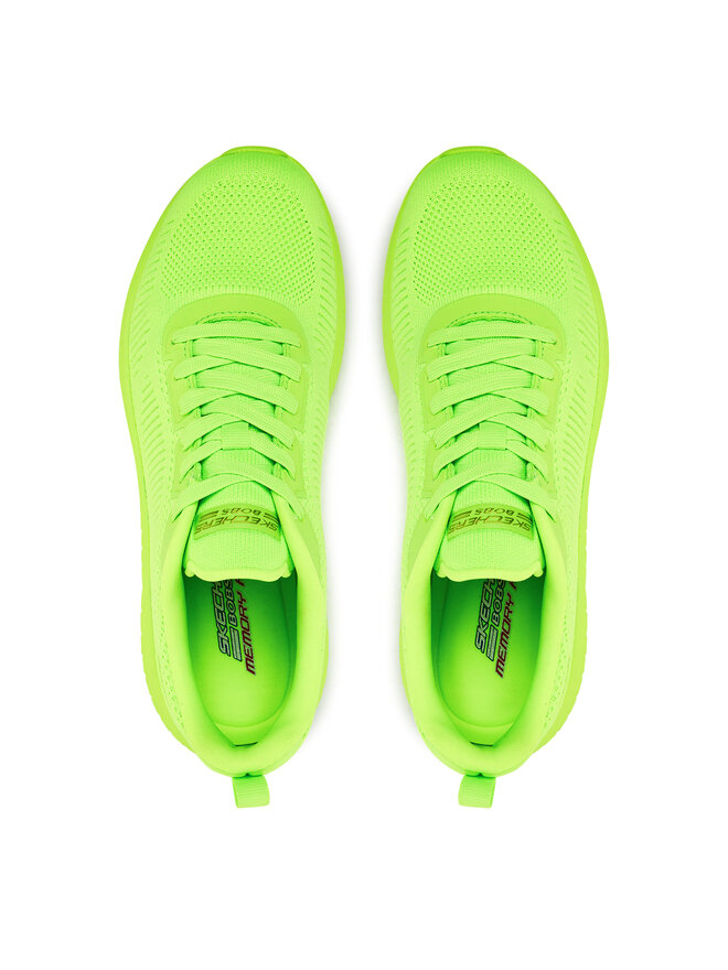 Skechers Sneakersy Skechers Bobs Squad Chaos-coo 117216/LIME Zielony