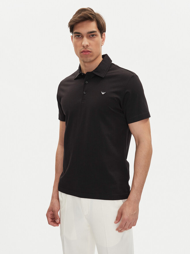 Emporio Armani Emporio Armani Pólóing EM000571 AF12331 UC001 Fekete Regular Fit
