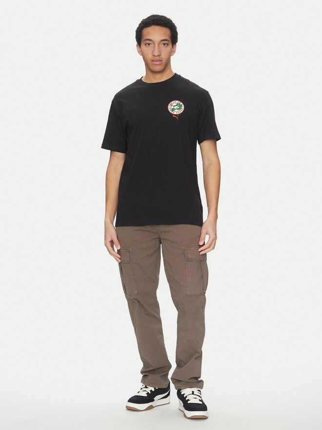 Puma Puma Marškinėliai Graphics Super 629639 Juoda Relaxed Fit