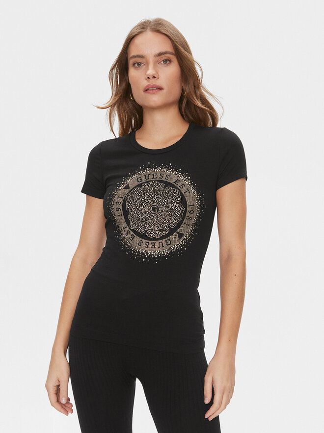 Guess Guess Camiseta Camelia W4RI47 J1314 Negro Slim Fit
