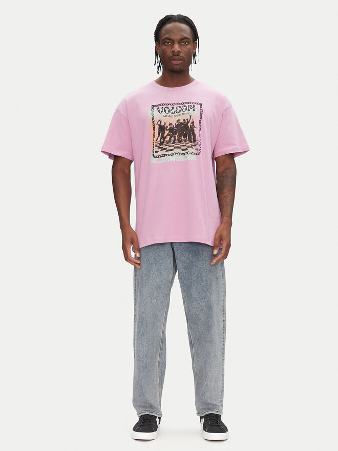 Volcom Volcom Marškinėliai Filip Rygalski A4312506 Rožinė Loose Fit