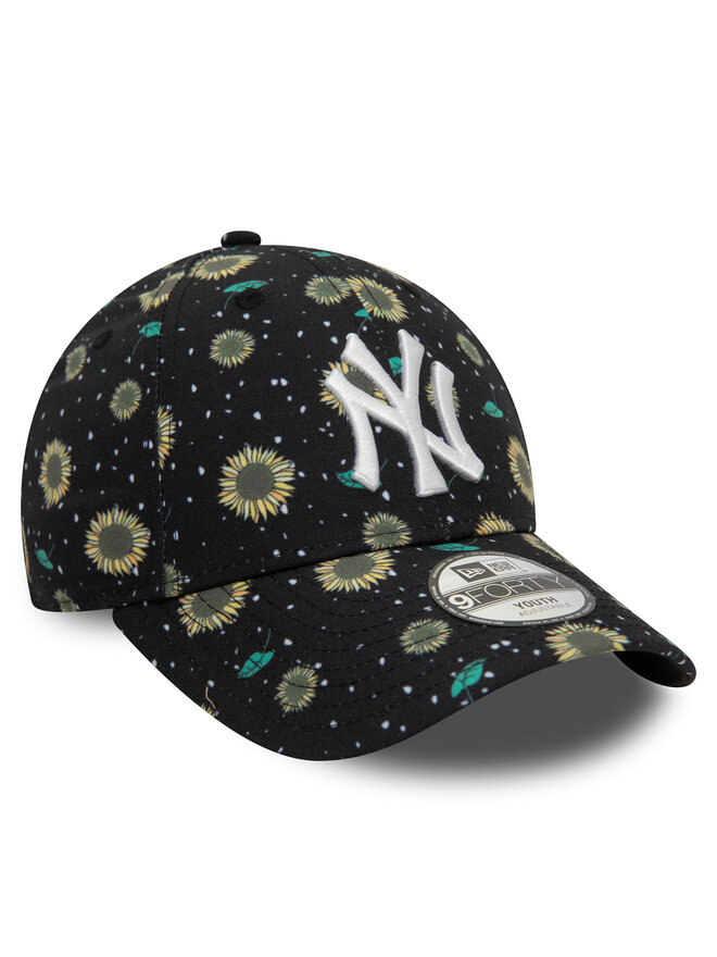 New Era Czapka z daszkiem New Era Kids Floral Aop 940 Ne 60503478 M Czarny