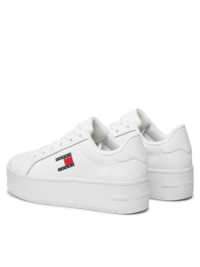 Tommy Jeans Sneakers Tommy Jeans Tjw Flatform Ess EN0EN02518 Bianco