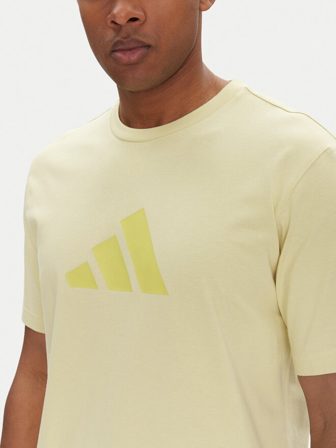 adidas adidas Camiseta Future Icons 3 Bar Logo JD4920 Amarillo Regular Fit