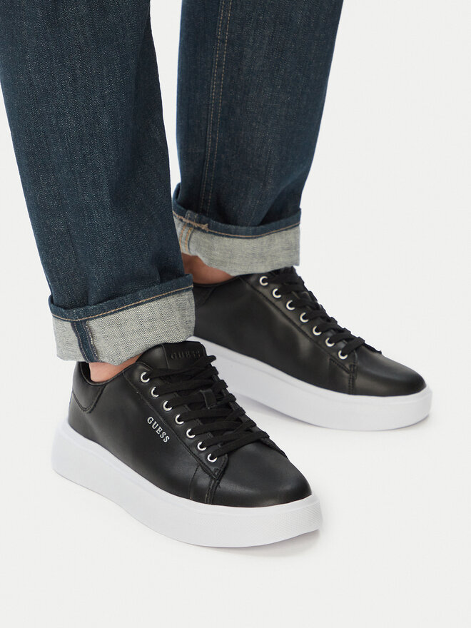 Guess Sneakers Guess FMJAVI LEA12 Schwarz