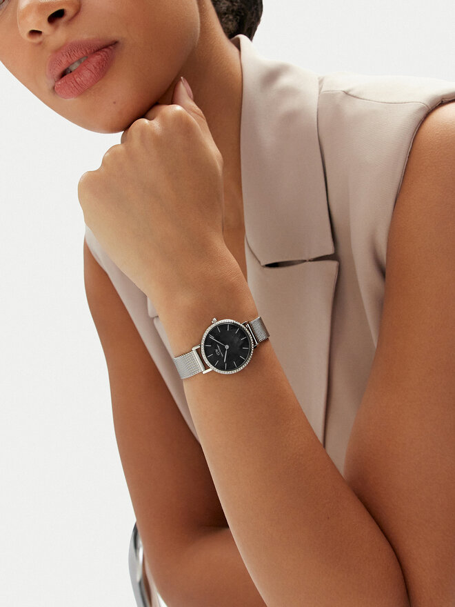 Daniel Wellington Zegarek Daniel Wellington Lumine DW00100661 Srebrny