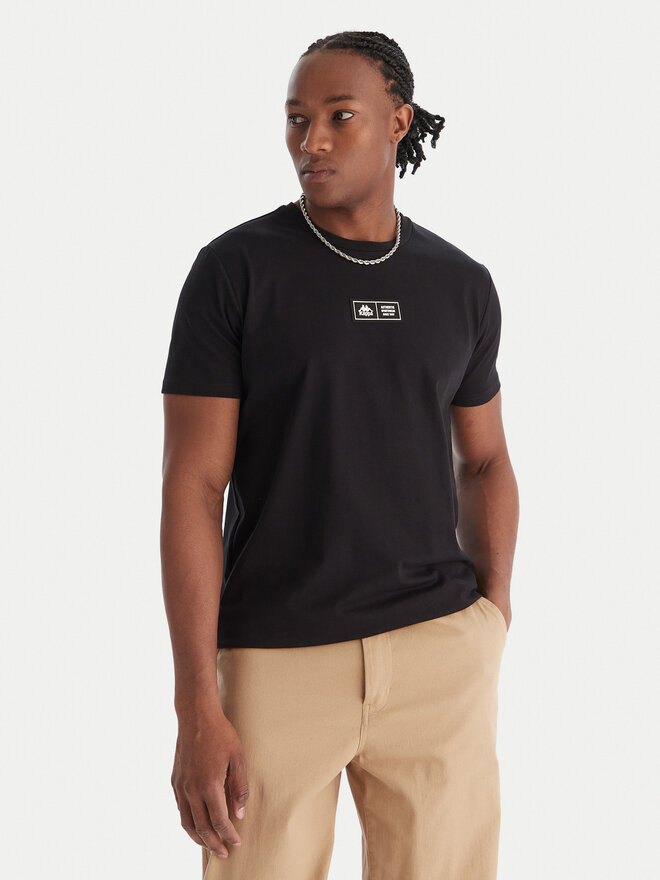 Kappa Kappa Camiseta Authentic Nuria 341V2UW Negro Regular Fit