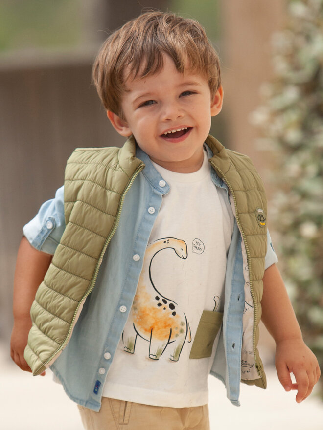 Mayoral Mayoral Camiseta 1027 Blanco Regular Fit