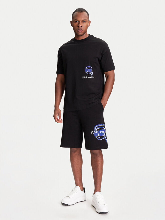 KARL LAGERFELD KARL LAGERFELD Camiseta 755144 553225 Negro Regular Fit