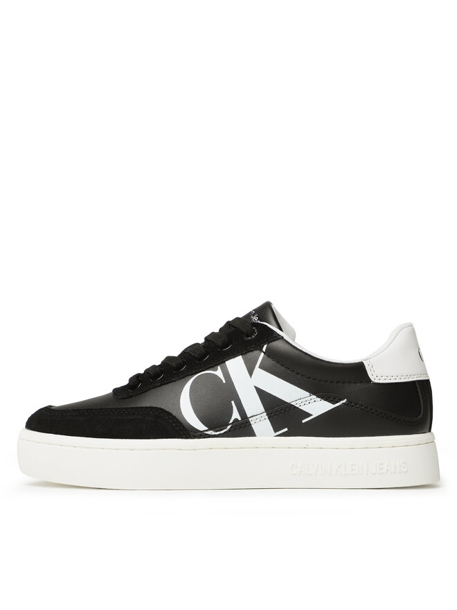 Calvin Klein Jeans Sneakers Calvin Klein Jeans Classic Cupsole Laceup Mix Lth YW0YW01057 Schwarz