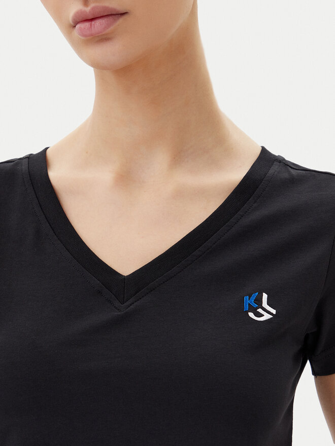KARL LAGERFELD KARL LAGERFELD T-Shirt A1W17019 Μαύρο Regular Fit