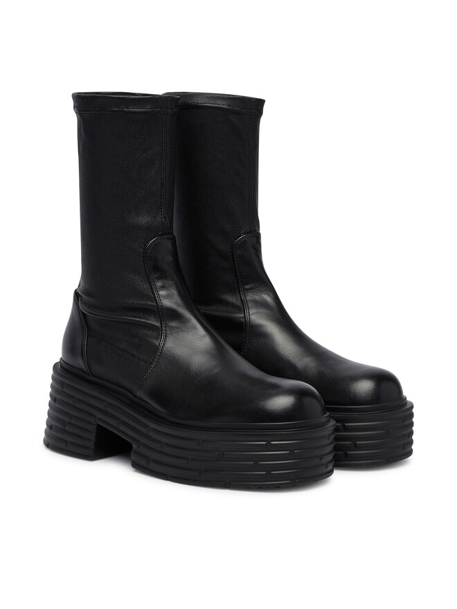 AGL Stiefeletten AGL Lignes Stretch D783506PGK Schwarz