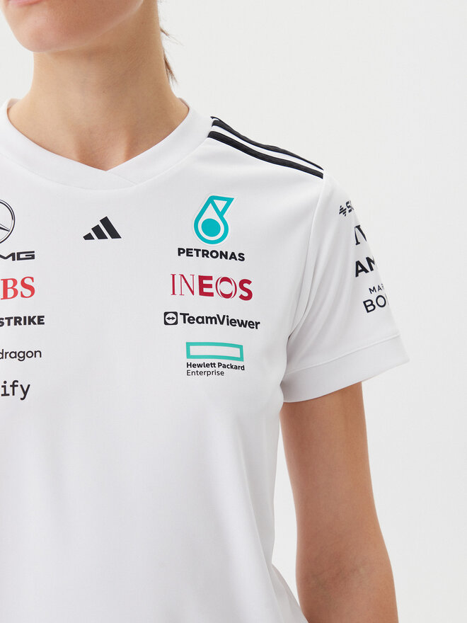 adidas adidas Camiseta Mercedes - AMG Petronas Formula One Team JX5799 Blanco Regular Fit