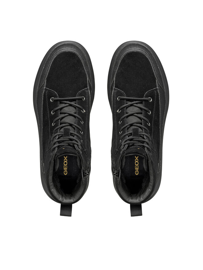 Geox Schnürschuhe Geox U Granito + Grip B Abx U66FZB 02250 C9999 Schwarz