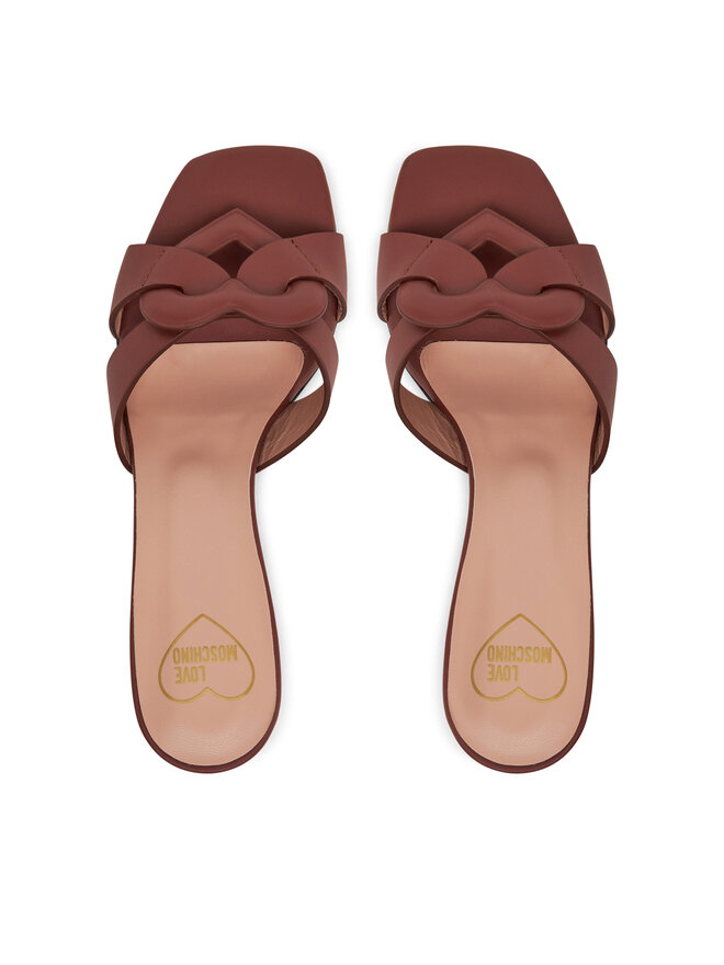 LOVE MOSCHINO Papucs LOVE MOSCHINO JA28065G1MIA0201 Barna