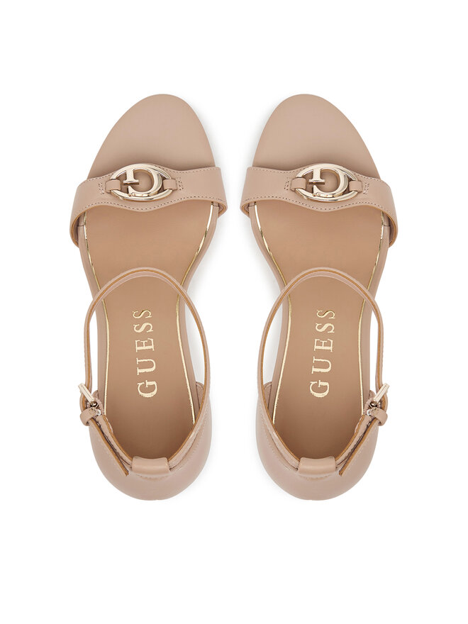 Guess Сандали Guess FLTKAB LEA03 Бежов