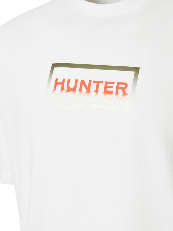 Hunter Hunter Majica Abele UNISEX HARU0007251 Bela Regular Fit