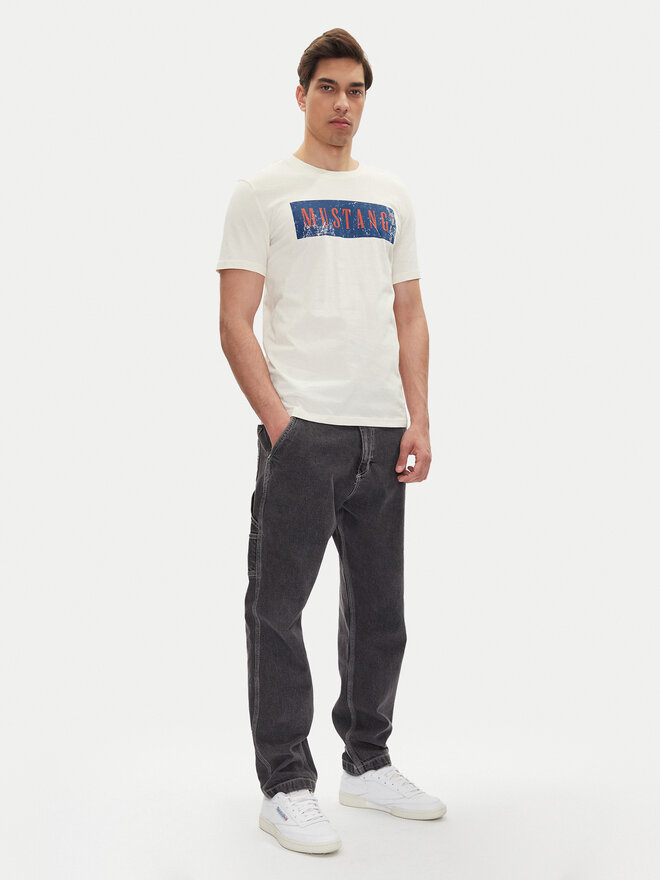 Mustang Mustang T-Shirt Austin 1016274 Λευκό Regular Fit