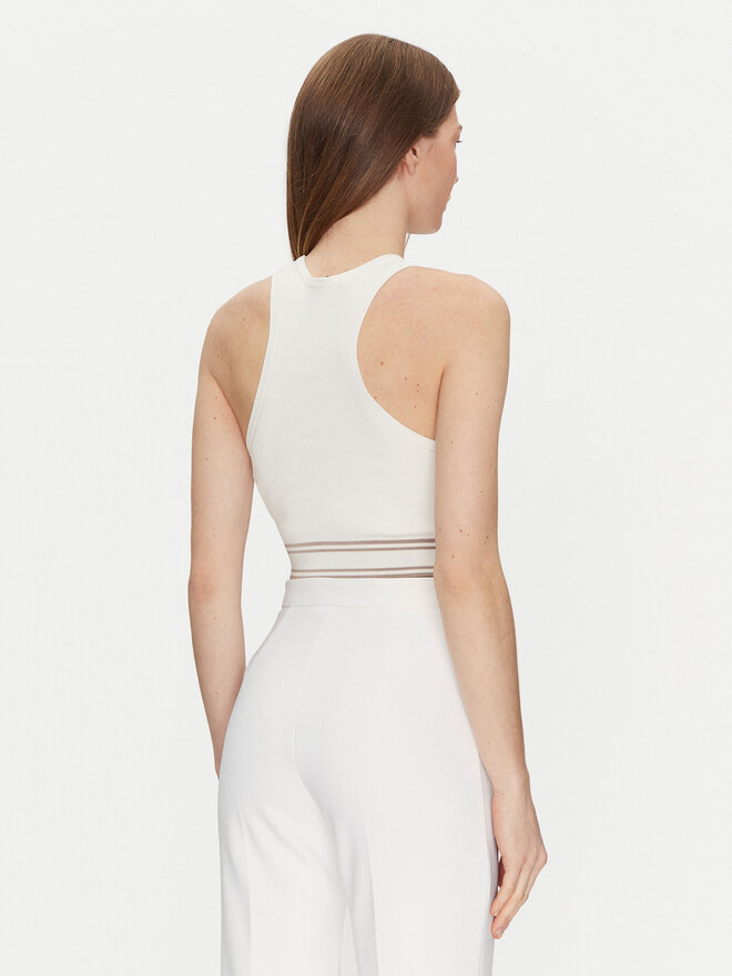Elisabetta Franchi Elisabetta Franchi Felső TK-39S-51E2 Fehér Slim Fit