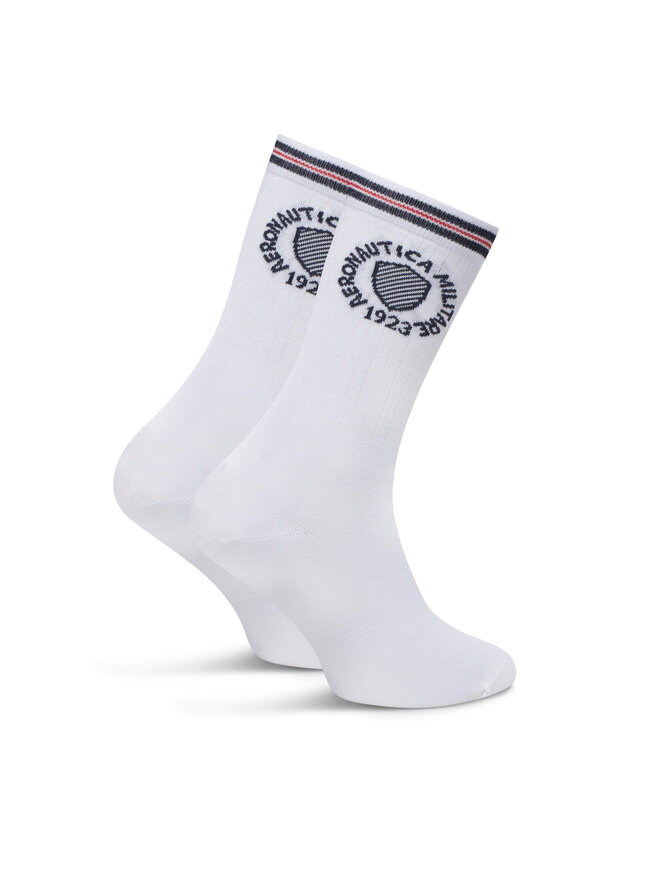 Aeronautica Militare Zestaw 2 par wysokich skarpet unisex Aeronautica Militare 251CZ015DL561 Biały