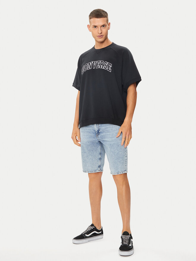 Converse Converse Футболка M Retro Chuck Ss Crew 10026428-A01 Чорний Regular Fit