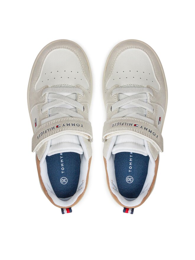 Tommy Hilfiger Sneakers Tommy Hilfiger Low Cut Lace-Up/Velcro Sneaker T1X9-33341-1269 S Weiß